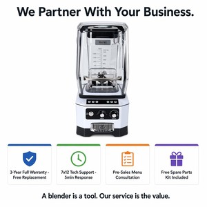 เครื่องปั่น <span class=keywords><strong>Blendtec</strong></span> รุ่นทางเลือก: MIXTEC 1400W เครื่องปั่นเชิงพาณิชย์ ประสิทธิภาพเทียบเท่า ราคาประหยัดกว่า 3 เท่า อายุการใช้งานมอเตอร์ 2000 ชั่วโมง ใบมีด 420SS จากโรงงานโดยตรง - Product Image 4