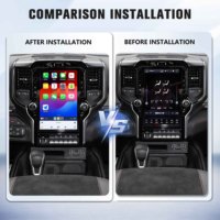 Boîtier Android amélioré pour Dodge Ram 2019 2020 2021 2022 2023 CarPlay sans fil Android Auto Navigation GPS