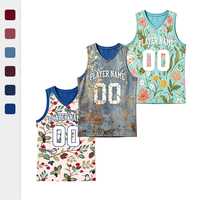 Maillots de basket sans manches à col rond personnalisés, respirants, en maille polyester écologique, uniformes sportifs pour équipe