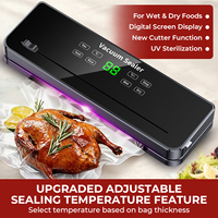 120W 75kPa 30cm pantalla tactil modo pulso control de temperatura envasadora al vacio selladora al vacio de alimentos