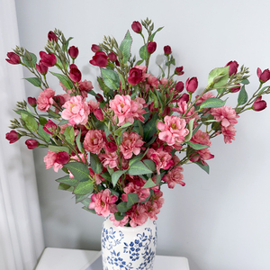 Fleur artificielle de camélia sauvage pour la décoration de salon, de table à manger, bouquet de <span class=keywords><strong>fleurs</strong></span>, fleur ornementale pour magasin de vêtements - Product Image 3