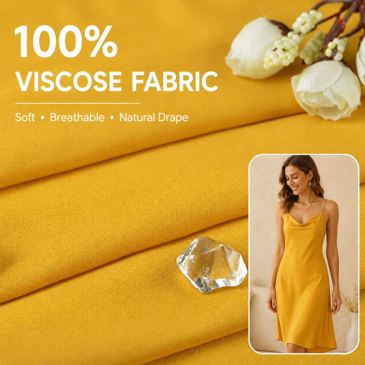 Factory Price Breathable Rayon Dyed Plain Colorfast 100% Viscose Woven Fabric for Apparel Wholesale Clothing Manufacturers