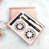 Kit de cils Hitomi DIY-6 avec logo personnalisé, cils en grappe de vison, segments de cils, cils à base de colle, faux cils, outils, poils synthétiques