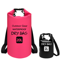 Logo d'impression personnalisé OEM de l'usine 2L 5L 10L 15L 20L 30L Sac de randonnée en bâche de natation 500D en PVC Sac étanche Ocean Pack
