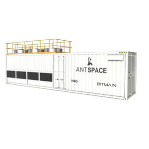 Bitcoin-Miner-Container Bitmain Antspace HW5 1200KW Trocken-Nass-Turm Hydro-Kühlcontainer 210 Rack-Plätze Wasserkühlungssystem - Product Image 1