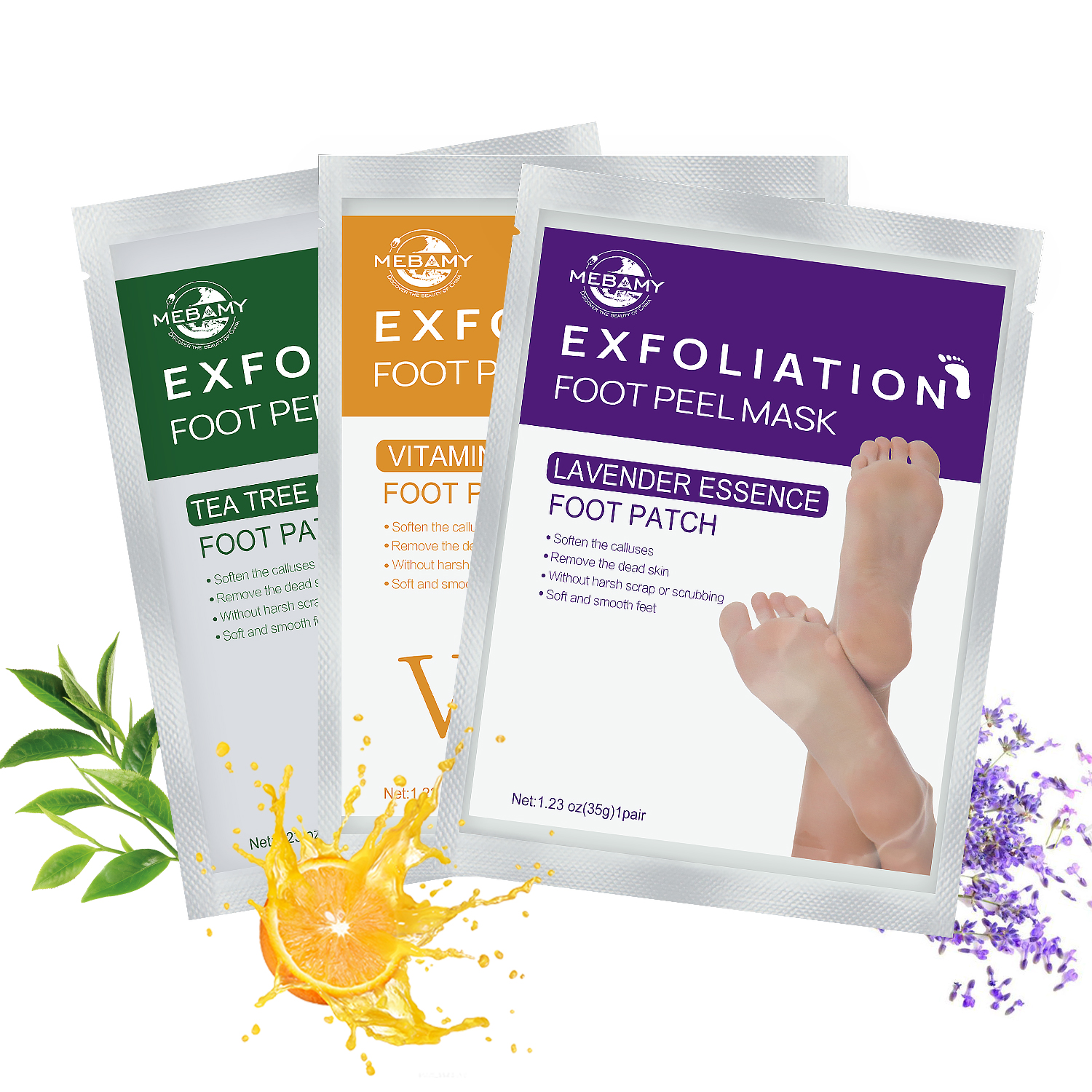 Оптовая продажа, набор натуральных органических пилинговых масок для ног, отшелушивающая питательная маска для пилинга ног