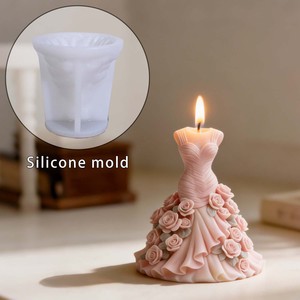 <span class=keywords><strong>Molde</strong></span> <span class=keywords><strong>de</strong></span> <span class=keywords><strong>silicona</strong></span> 3D para velas con diseño <span class=keywords><strong>de</strong></span> vestido <span class=keywords><strong>de</strong></span> novia, falda floral y vestido <span class=keywords><strong>de</strong></span> noche, para resina, yeso, jabón, para manualidades y regalos <span class=keywords><strong>de</strong></span> boda - Product Image 2