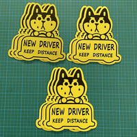 Stiker Mobil Magnetik Reflektif Dekoratif Tahan Air untuk Siswa Mengemudi, Dapat Disesuaikan, Dicetak UV, dan Dicat