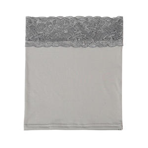 Turbante Etnico in 8 Colori per Donne Musulmane, Cappello Semplice Tinta Unita con Pizzo, Copricapo in Poliestere, Bandana - Product Image 6