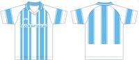 Kaos Sepak Bola Klasik Gaya Argentina Kustom OEM Kualitas Asli Biru Putih Bergaris