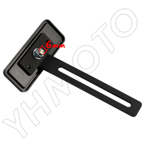 YHMOTO Support de plaque d'immatriculation arrière universel pour moto, réflecteur, pour tous les modèles, installation facile - Product Image 2