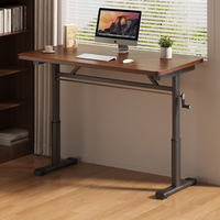 Table de jeu blanche à prix direct usine, bureau réglable avec manivelle, hauteur réglable