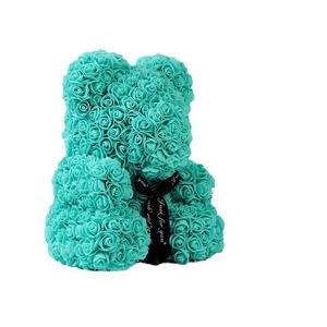 Hecha a mano 25cm flor eterna Rosa oso diosa caja de regalo de PVC espuma fresca flor oso para el etiquetado transfronterizo para el Día de San Valentín - Product Image 5