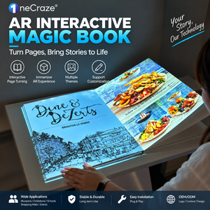 อุปกรณ์ฉายภาพแบบอินเทอร์แอคทีฟ AR Magic Flip Book ของแท้จากผู้ผลิต พร้อมระบบควบคุมด้วยท่าทาง ความสว่าง 4200 ลูเมนส์ - Product Image 1