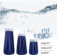 Sac de glace réutilisable en tissu respirant pour thérapie chaude/froide, soulagement de la douleur, certifié CE, disponible en trois tailles, pour les blessures, les gonflements et le contrôle de la douleur
