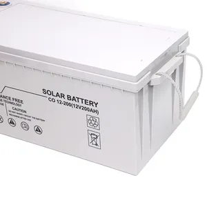 Batterie AGM GEL solaire 12V 100AH 150AH 200AH 250AH de bonne qualité pour stocker l'énergie