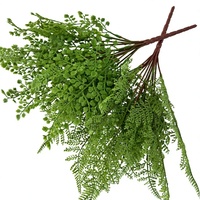 13 branches de feuilles de fougère artificielles en plastique souple, végétation paysagère, plantes artificielles style Instagram, décoration intérieure, mariage, vente en gros