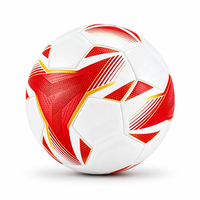 Ballon de football Aiju en cuir PU thermocollé, taille 5, logo personnalisé, intérieur/extérieur, haute qualité, OEM, ballon d'entraînement de football