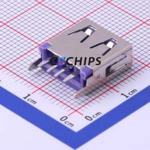 916-262A1172Y10210 USB Connector Through hole Component (THT) Connector Type-A USB 2.0 Female Through Hole - Product Image 2