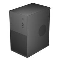 Gabinete de PC de Escritorio con Flujo de Aire Potente, Torre Compacta MATX, con Puertos Tipo C para Oficina, Color Negro