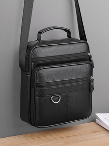 Four Size Outdoor Casual Fashion Business Real Travel Side Cross Body Men Shoulder Messenger Crossbody Sling <b>Bags</b> - Product Image 2