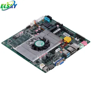 ELSKY薄型クールファン (I3 3217Uプロセッサー付き) Mini ITXマザーボード (2 * Mini PCIEと1つの1000MLanデスクトップ付き)