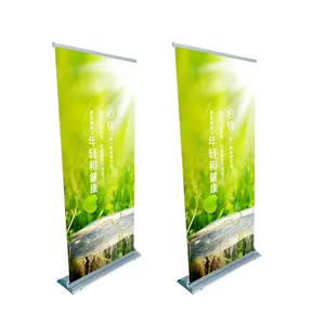 Trade show roll up lcd screen portable aluminum china roll-up standee