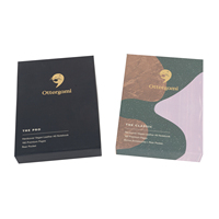 Carnet personnalisé A5 à couverture rigide en cuir végétalien avec estampage doré, reliure parfaite, journal à grille de points, papier épais 150 g/m², bande élastique, cadeau de luxe