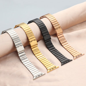 <span class=keywords><strong>Correas</strong></span> de precio barato para <span class=keywords><strong>Apple</strong></span> <span class=keywords><strong>Watch</strong></span> Series 7 6 5 4 Band Correa de metal de acero inoxidable 42 45 41 44MM <span class=keywords><strong>Correas</strong></span> de reloj de lujo - Product Image 1