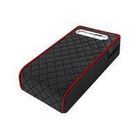 Coussin de protection universel en cuir pour accoudoir de voiture OLIVER, avec rangement, porte-mouchoirs et coussin de soutien central pour le coude, multifonctionnel