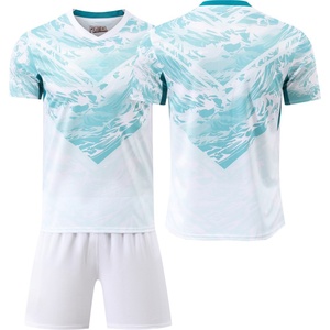Camisetas de Fútbol Personalizadas OEM ODM 2026, Uniformes de Equipo al por Mayor, Logotipo y <span class=keywords><strong>Número</strong></span> Personalizados, Impresión Digital, Poliéster Transpirable - Product Image 4
