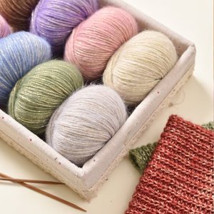 Sợi len dệt kim, dệt may, làm mũ, khăn, quần áo, chất liệu len <span class=keywords><strong>mohair</strong></span> pha, bền, thân thiện với môi trường, mềm mại, thân thiện với da - Product Image 6