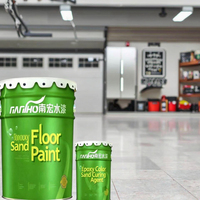 Peinture époxy bicomposante aqueuse personnalisée OEM pour sols sablés, application au pinceau, revêtement liquide multicolore pour bâtiment, intérieur