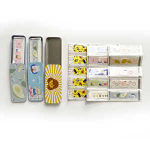 لاصقات جروح معقمة للأطفال مقاومة للماء مع طباعة مخصصة في علبة معدنية - Product Image 6