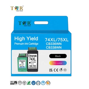 Cartouche d'encre TigerRoar pour hp 74 75, cartouche d'encre à haut rendement avec puce pour cartouches d'encre d'imprimante HP Photosmart C4280 C4580 - Product Image 2