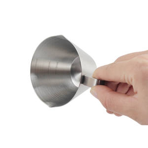 Tasse à mesurer en métal à double bec, tasses à espresso pour le dosage, verser des portions de grains, café - Product Image 6