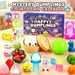 Calendrier de l'Avent 2026 Mystère : Jouets Squishy Aléatoires en Forme de Bao Bun, Anti-stress, Unisexe - Product Image 3