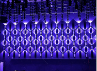 Projecteur mural LED œil-de-chat RGBW pour extérieur, éclairage linéaire de façade de bâtiment