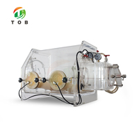 Tnettob — boîte à gants sous vide en plexiglas, entièrement transparente, personnalisée, pour les laboratoires
