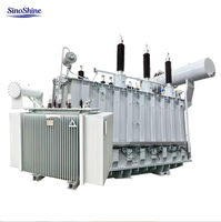 Transformateur de puissance immergé dans l'huile triphasé SinoShine 80 kVA, MV&HV, à noyau en acier au silicium, modèle S13-M, fréquence 50 Hz pour applications électroniques