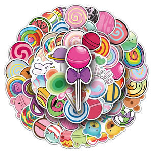 Autocollants HOYO en forme de sucettes, autocollants ronds imperméables en gros pour bonbons, friandises, cadeaux de fête pour enfants, garçons et filles - Product Image 5