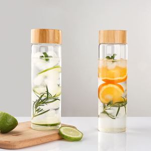 Food Grade BPA Free High Quality 500ml Leakproof Glass Water Drinking <b>Bottle</b> Portable for Sports Outdoor Travel Office Daily Use - Product Image 6