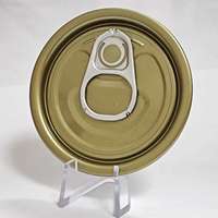 202 #   Couvercles de boîtes de conserve EOE à ouverture facile de 52,3 mm, chromés, émaillés blancs avec languette argentée, pour pâte de tomate en conserve