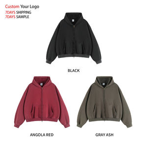 Sudadera con Capucha Personalizada, Bordada, Ecológica, Cortavientos, de Invierno, con Cierre, Diseño de Alta Calidad, 100% Algodón para Hombre - Product Image 5