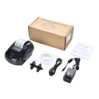 Alta velocidad USB + Bluetooth Software libre 56MM Envío térmico Pegatinas Etiqueta Impresora de código de barras