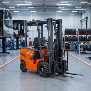 Montacargas Eléctrico de 2 Toneladas, Completamente Cargado, Duradero, para Trabajos de Distribución de Mercancías <span class=keywords><strong>en</strong></span> Fábricas y Patios - Product Image 1