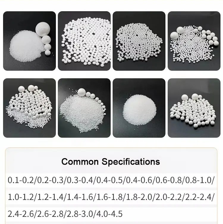 Palla di zirconio in ceramica con perline di zirconio di diverse dimensioni 0.8-30mm