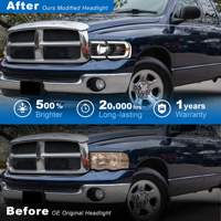 New Condition LED Automotive Headlight for 2002-2005 Dodge Ram Headlights