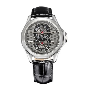 Alta qualità meccanica <span class=keywords><strong>di</strong></span> lusso in <span class=keywords><strong>acciaio</strong></span> inossidabile con 21 pietre tourbillon watch per <span class=keywords><strong>uomo</strong></span> pronto per la spedizione o logo personalizzato - Product Image 2