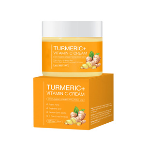 Crème Visage Éclaircissante et Blanchissante au Curcuma Bio et Végétalienne, enrichie en Vitamine E, pour Tous Types de Peau, Livraison en 3 Jours, Commande Mixte en Gros GZ RTS - Product Image 2